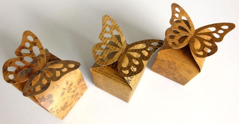 Little Birdie Vintage Favor Boxes Set of 3 designs - GR12-SetC Carousel 2