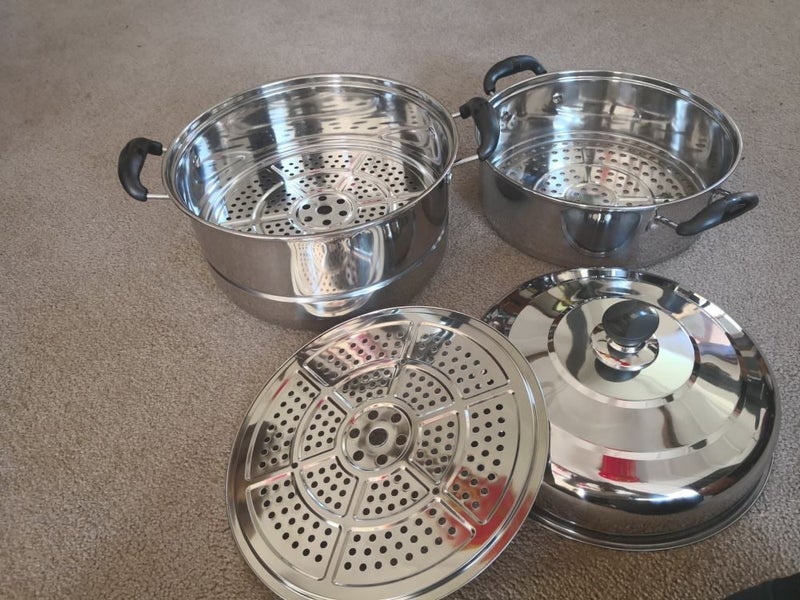 Steamer Stainless Steel 32cm Steamer Cooker Pot Carousel 2
