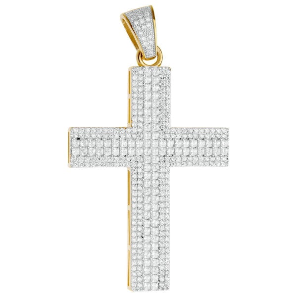 Premium Bling - 925 Sterling Silver Cross Pendant Carousel 1