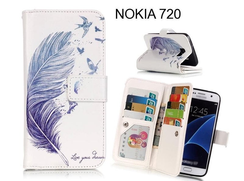 NOKIA 720 case Multifunction wallet leather case Carousel 1