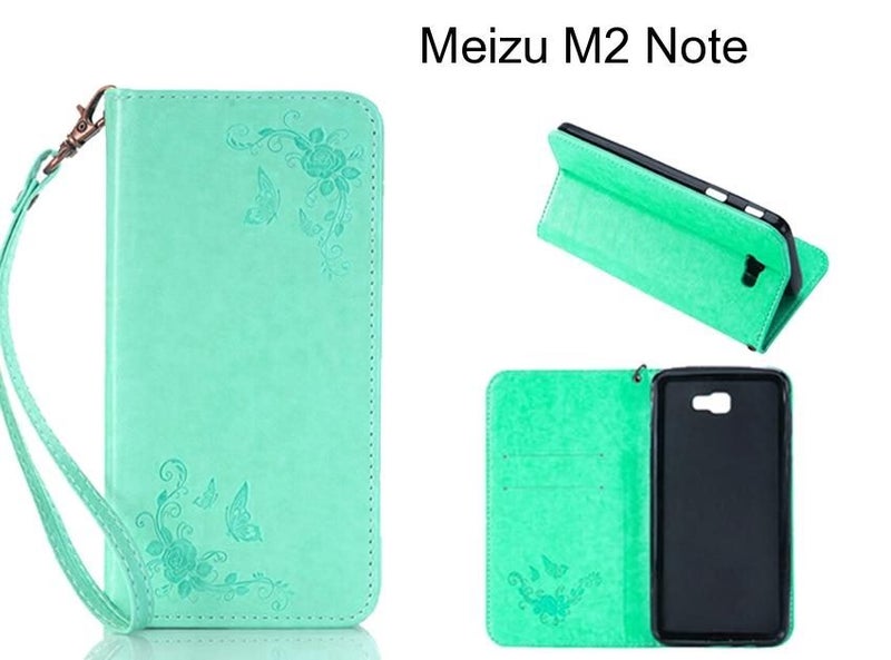 Meizu M2 Note CASE Premium Leather Embossing wallet Folio case Carousel 1