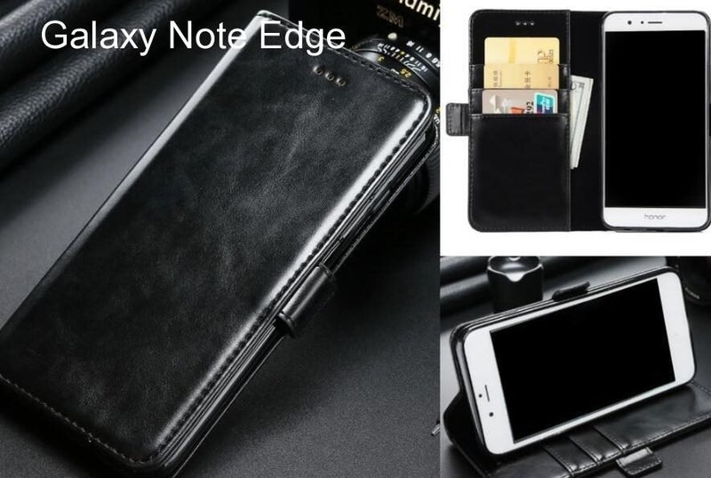 Galaxy Note Edge case executive leather wallet case Carousel 1