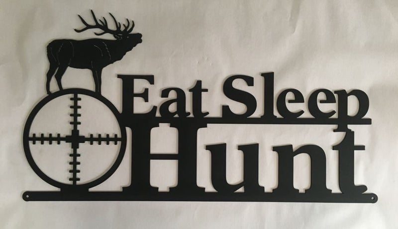 HUNTING SIGN * EAT SLEEP HUNT * Carousel 1