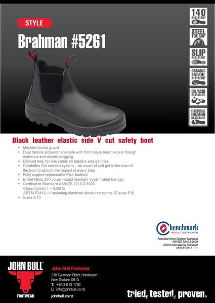 John Bull BRAHMAN Safety Boot - Sizes: UK5 - UK13 Carousel 2