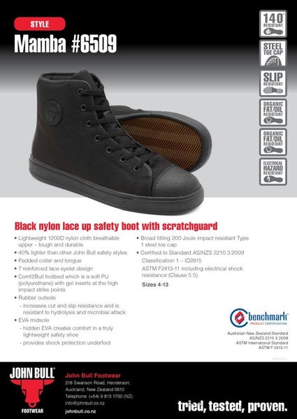 John Bull MAMBA Safety Boot - Sizes: UK4 - UK13 Carousel 2