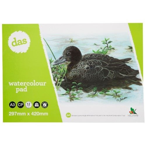 Sketch / Paper Pad - Das W/C Pad (Brown Teal) 12sht 200gsm A3 Carousel 1