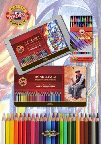 Mondeluz Aquarelle Pencil Canary Yellow (Set of 12) Carousel 2