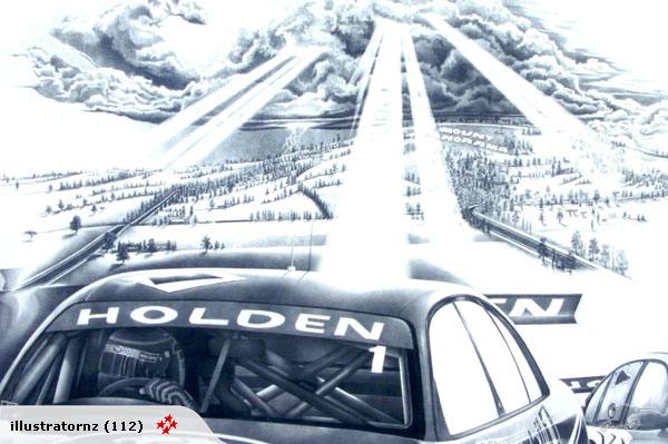 HOLDEN - Hand Drawn Supercars Carousel 2