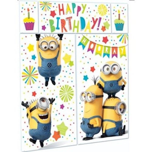 Despicable Me Minion Made Scene Setter Happy Birthday - Pack of 5 Carousel 1