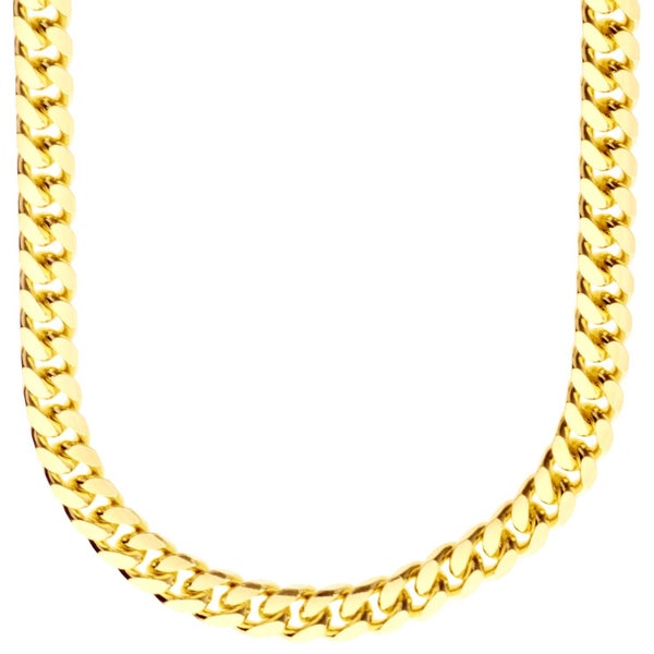925 Sterling Silver Bling Chain - MIAMI CUBAN 7mm Carousel 1