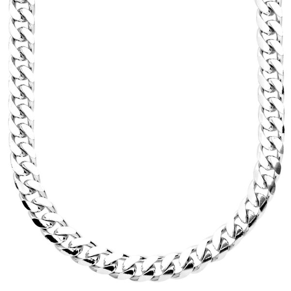 925 Sterling Silver Bling Chain - MIAMI CUBAN 7mm Carousel 1