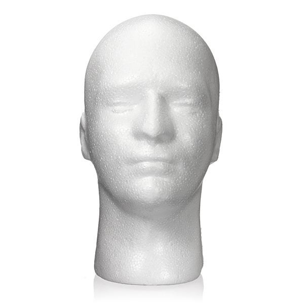 Male Styrofoam Foam Mannequin Stand Model Display Head Carousel 1