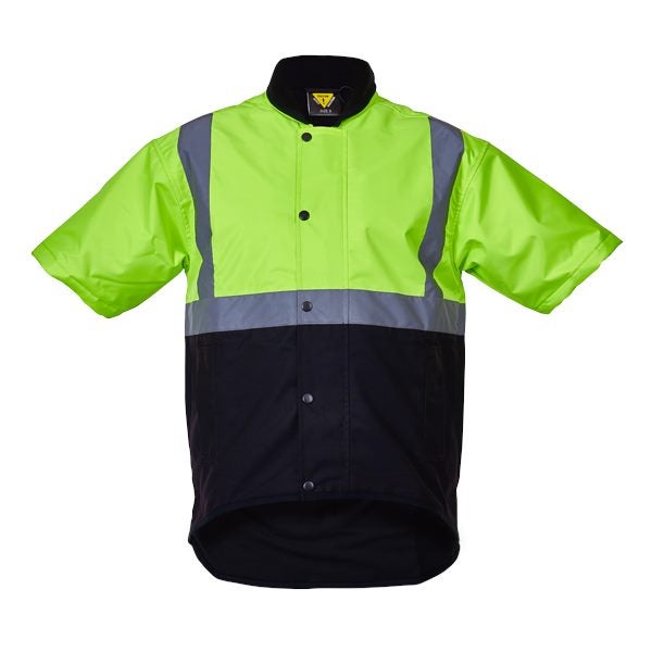 Caution Oilskin DN Short Sleeve Vest - Orange or Yellow - Sizes S to 7XL Carousel 2