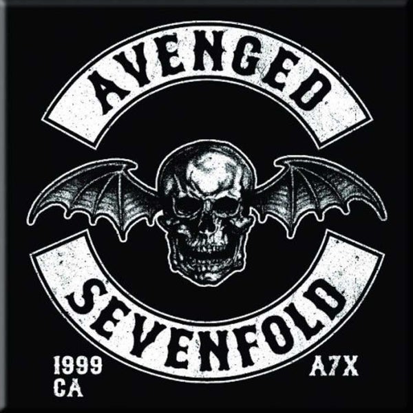Avenged Sevenfold Fridge Magnet Deathbat Crest new Official 76mm x 76mm Carousel 1