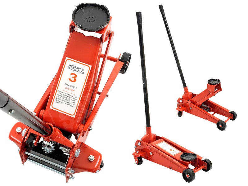 3 Ton Trolley Jack | 3T Hydraulic Floor Jacks | TOOLCHIEF Garage Workshop Tools Carousel 3