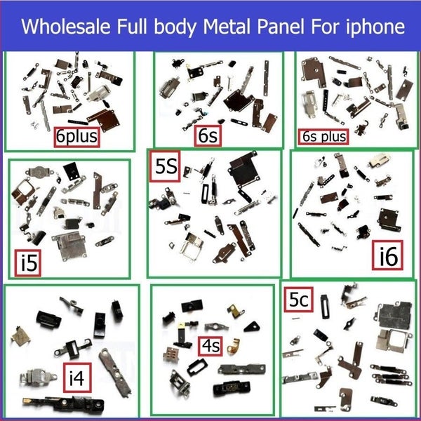 Replacement Full set Metal Parts For Iphone 5C Repair Kit Set Carousel 2