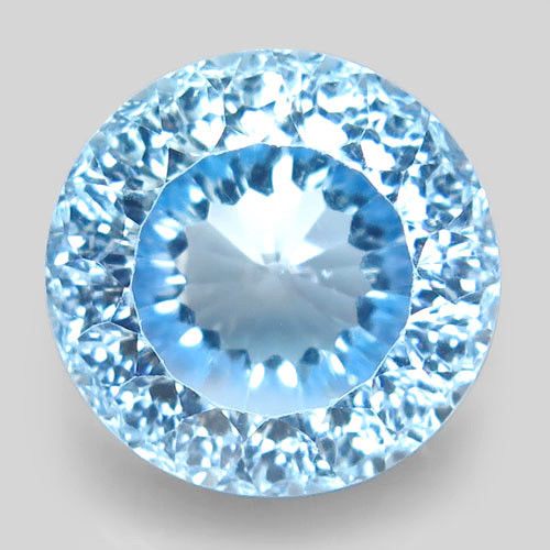 18.52CT FLAWLESS HUGE 100% NATURAL MILLENNIUM CUT BABY BLUE TOPAZ Carousel 1