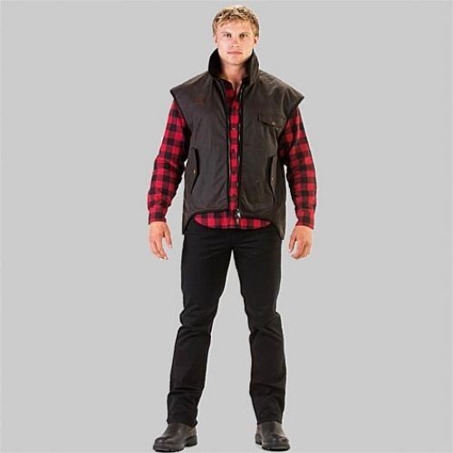 Swanndri Levels Oilskin Vest - Size S to 3XL Carousel 2
