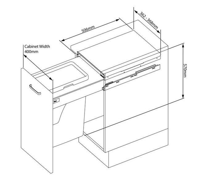 Kitchen Waste Bin Carousel 2