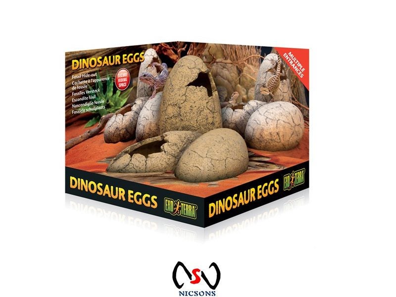 Exo Terra Dinosaur Eggs Fossil Hide-Out For Reptiles Carousel 1