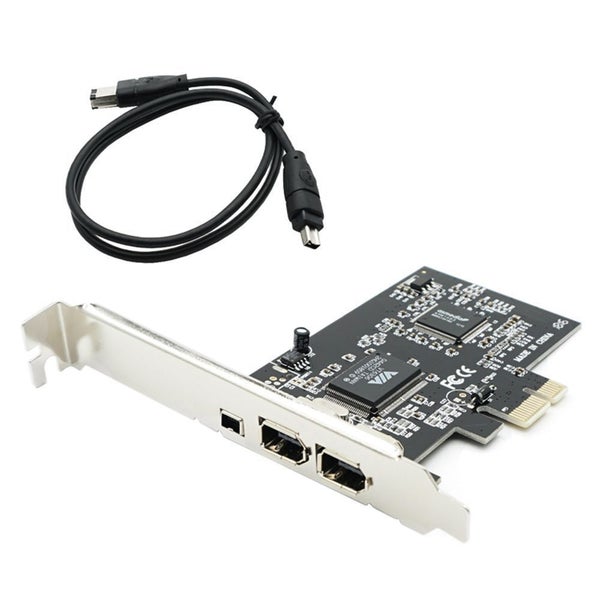 PCIe Firewire PCI-E 1394A 1394B DV Video Capture Card VIA Chip Carousel 1