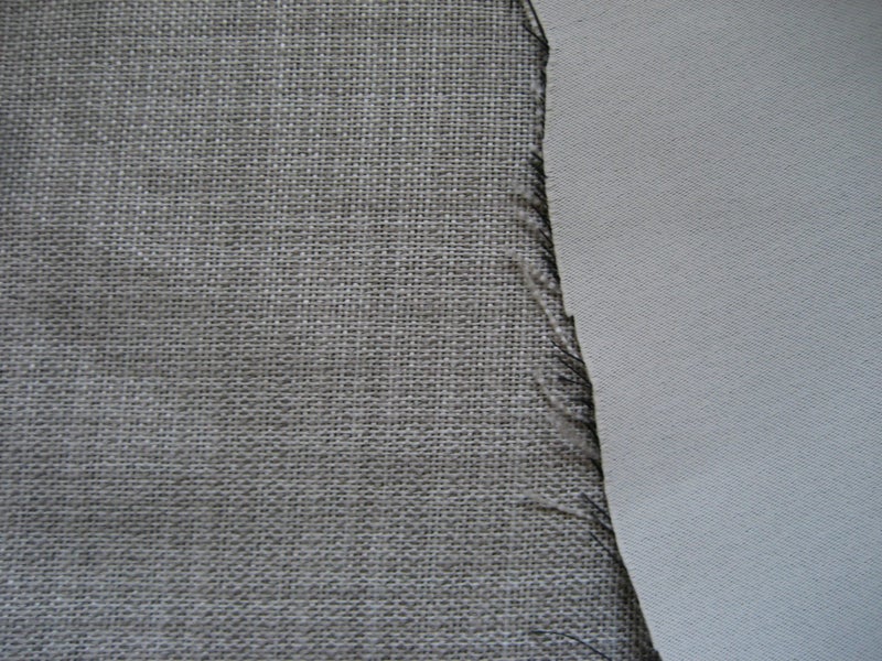 POLYESTER SEWING FABRIC Linen type MATERIAL 3.3m x 164cm Carousel 2