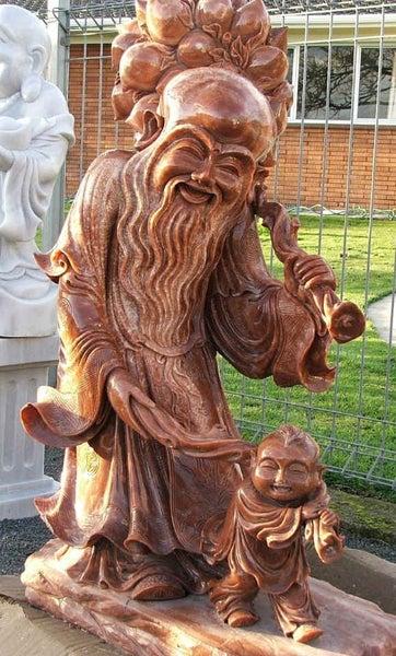 OVER 30% OFF - WINTER SALE - Marble Statue - Longevity Man Carousel 1