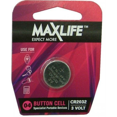 Max-Life Batteries Lithium Button CR2032 Carousel 1