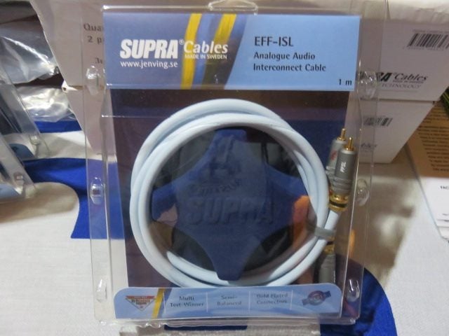 SUPRA EFF-ISL - Silver Plated Analogue Audio Interconnect Cable 2Mtr Pair Carousel 2