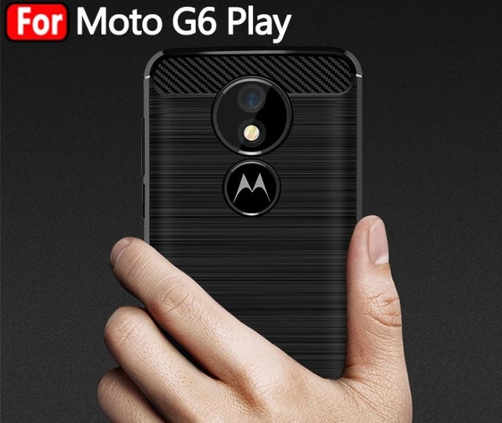Moto G6 Play case impact proof rugged case with carbon fiber Carousel 3