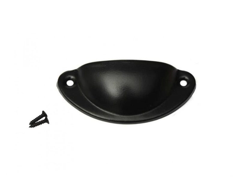 Black Half Round Drawer Handle with Screws Carousel 2