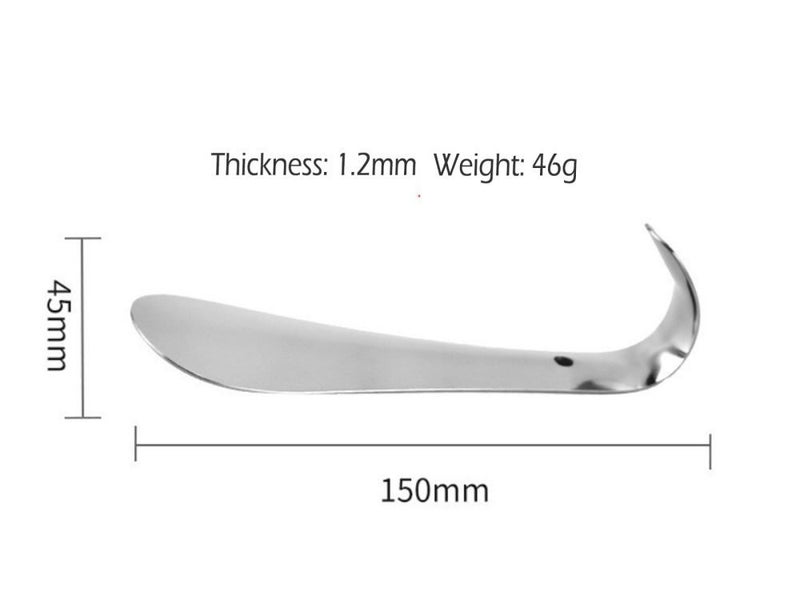 Stainless Steel Shoe Horn Professional Metal Shoe Horn 15cm, Easy Grip Handle Carousel 2