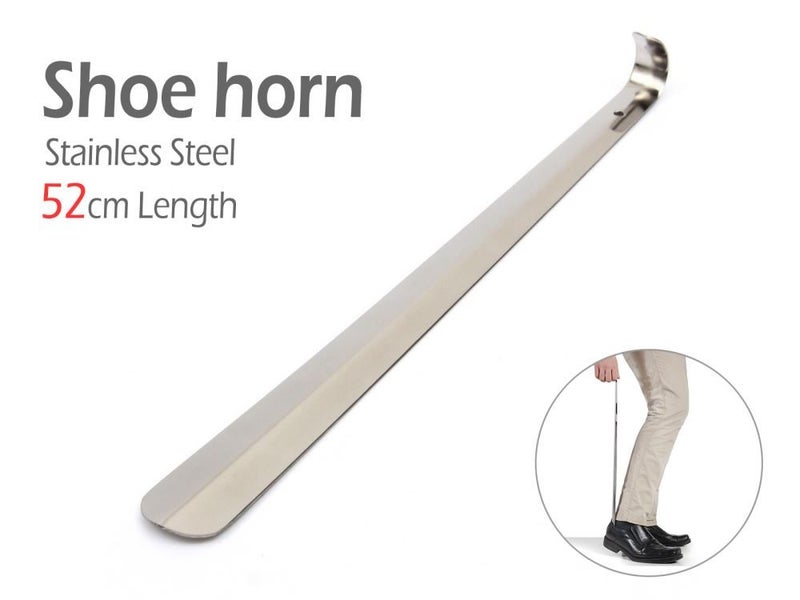 20-Inch Stainless Steel Shoe Horn Heavy Duty Long Handle Shoehorn Carousel 1