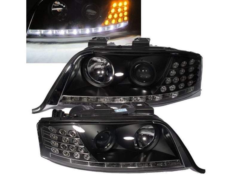 A6 A6s6 C5 4b 97 01 Projector R8look Headlight Wo Motor Black For