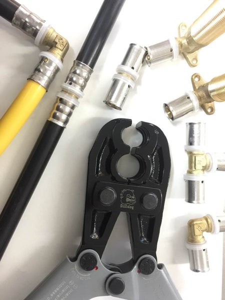 PEX Plumbing Crimping Tool 15 mm & 20 mm with the Reamer included Carousel 7