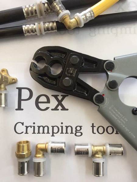 PEX Plumbing Crimping Tool 15 mm & 20 mm with the Reamer included Carousel 1