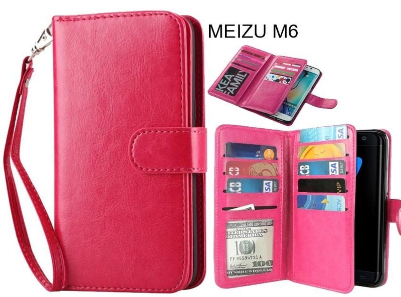 MEIZU M6 case Double Wallet leather case 9 Card Slots Carousel 1