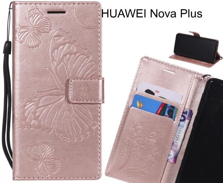 HUAWEI Nova Plus case Embossed Butterfly Wallet Leather Case Carousel 1