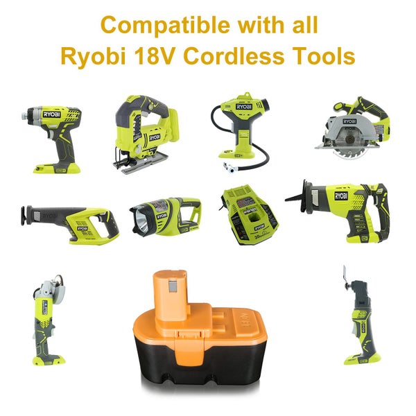 18V 2000mah Battery For Ryobi ONE+ Plus 130224028 130255004 P100 18 Volt Drill Carousel 1