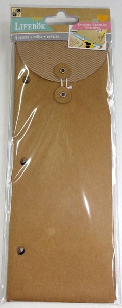 DCWV Lifebok Long Envelopes 12 pieces - PC-011 SetC Carousel 2