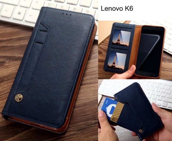 Lenovo K6 case flip leather wallet case 6 card slots Carousel 1