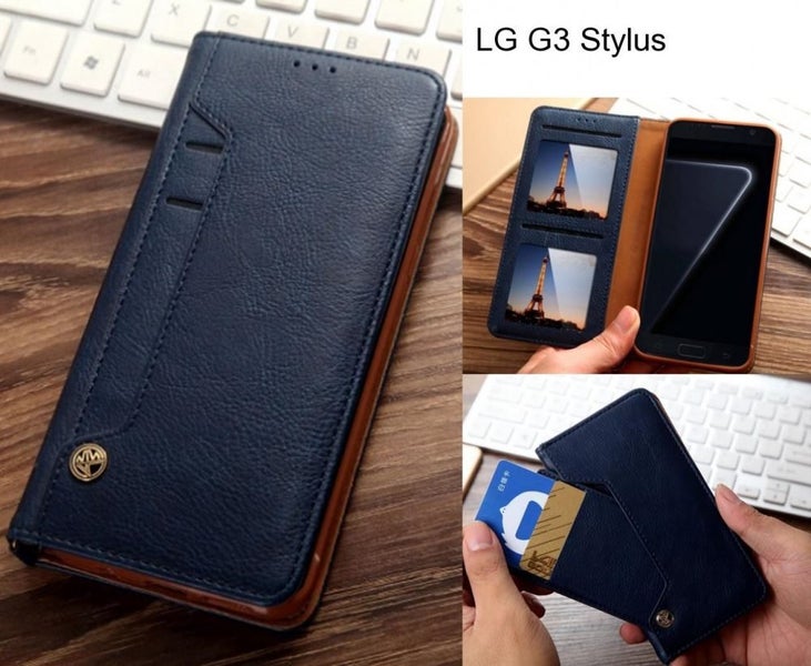 LG G3 Stylus case flip leather wallet case 6 card slots Carousel 1