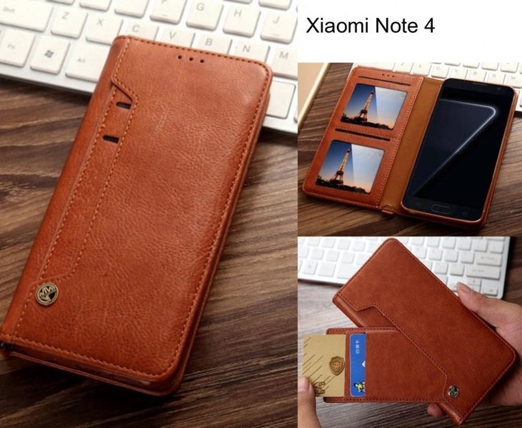 Xiaomi Note 4 case flip leather wallet case 6 card slots Carousel 1