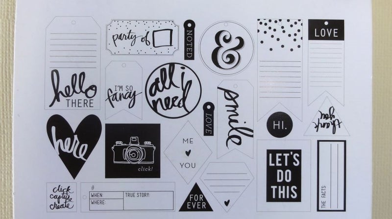 Heidi Swapp MINC Ephemera and Tags 3 Pce HS-370 Asstd5 Carousel 7