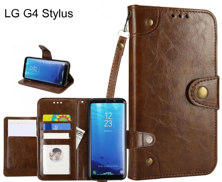 LG G4 Stylus case executive fine leather wallet case Carousel 1