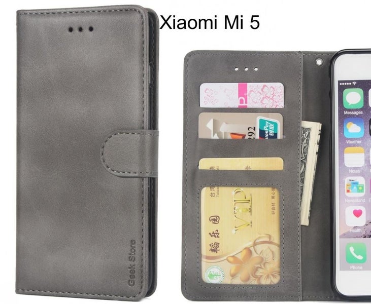 Xiaomi Mi 5 Case Wallet Leather Vintage Flip Folio Case Carousel 1