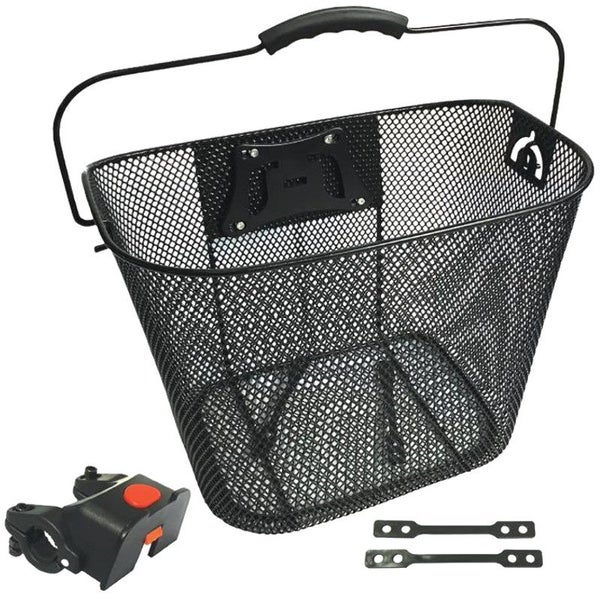 Bc Wire Mesh Quick Release Adjule Front Basket Black Trade Me Bc Wire Mesh Quick Release Adjule Front Basket Black
