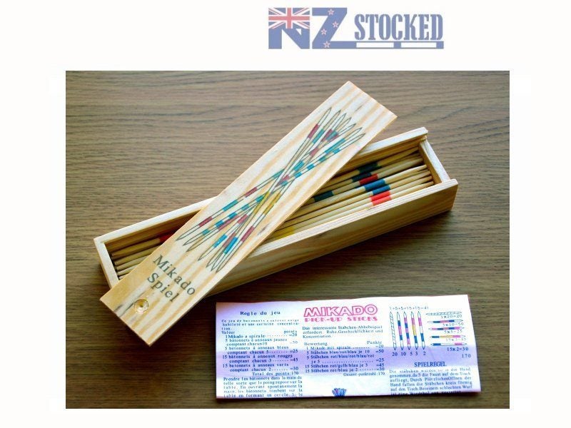 Mikado Wooden Pick Up Sticks. Test of dexterity Game Carousel 1
