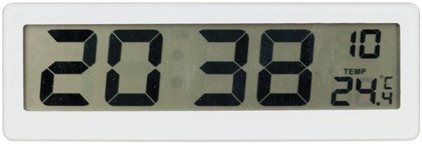 Slimline Clock Displays Time & Temperature Carousel 1