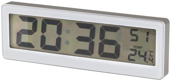 Slimline Clock Displays Time & Temperature Carousel 2